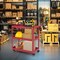 3-Tier Rolling Utility Tool Cart with 3 Large Shelves and 4 Universal Wheels Perfect for Kitchen or Garage